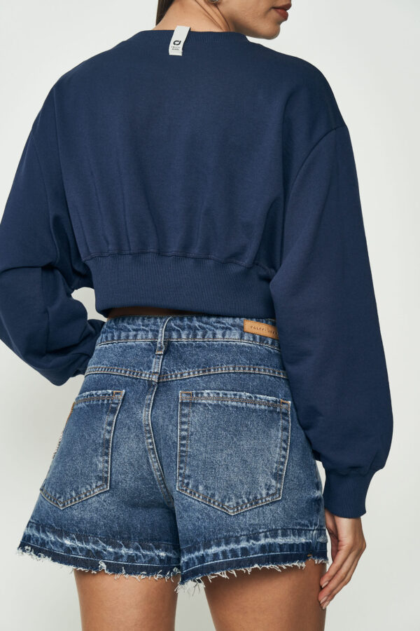 Blusão Moletom Cropped Estampado e Bordado - Colcci - Image 2