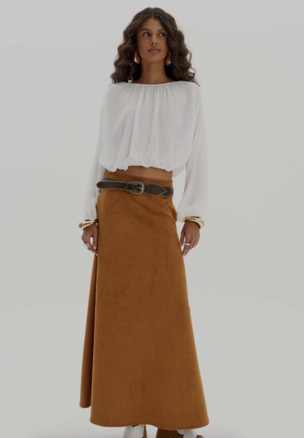 Saia Evasê Super Midi - Boho MYFT